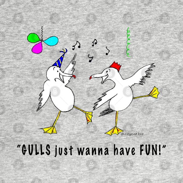 Gulls just wanna have fun by dizzycat-biz